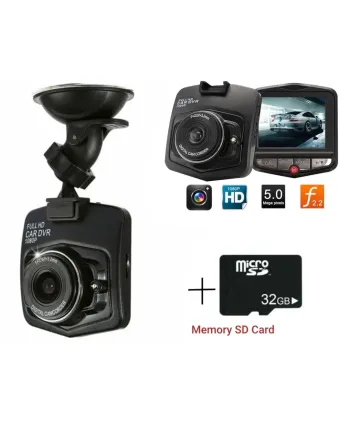 Видеорегистратор за автомобил Full HD 1080 + 32 GB Micro SD Card карта с памет 6.5 х 7 см 12/24V