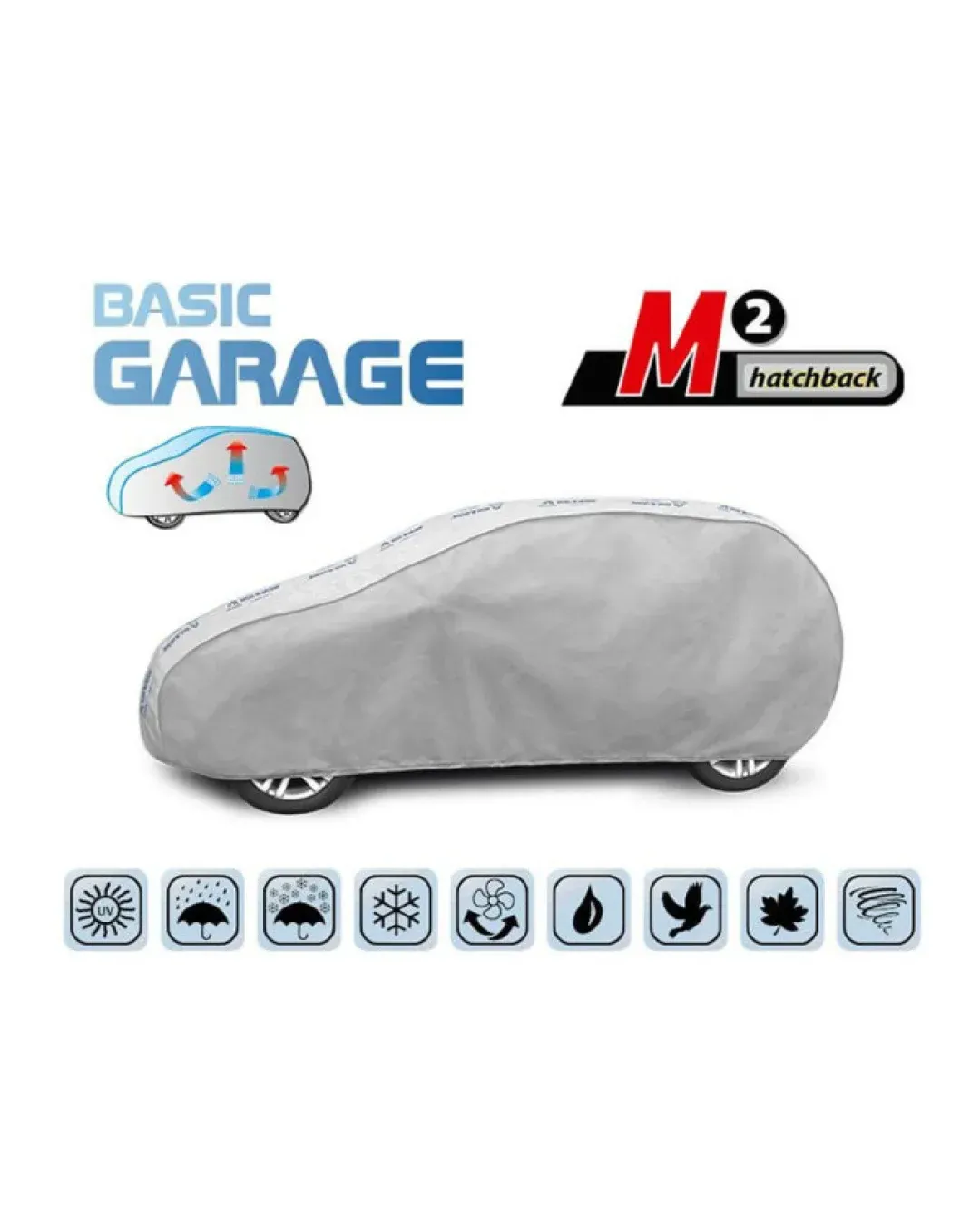 Висококачествено Покривало Kegel серия BASIC GARAGE M2 за Хечбек/Hatchback 380-405 cm