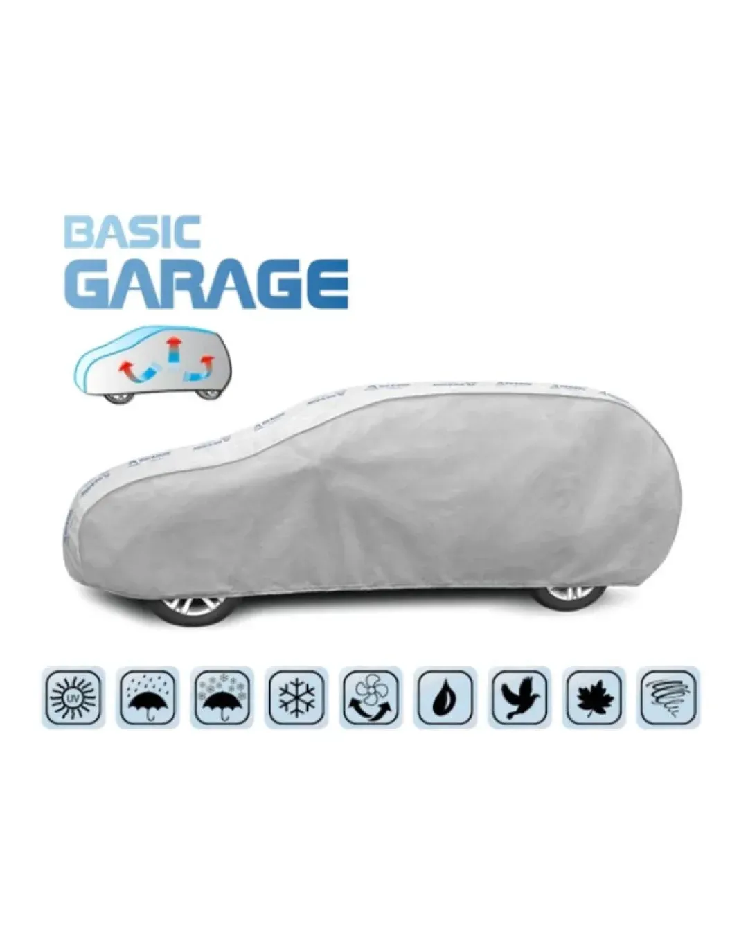Покривало за Кола Kegel Basic Garage XL Комби/Хечбек (455-480 см)