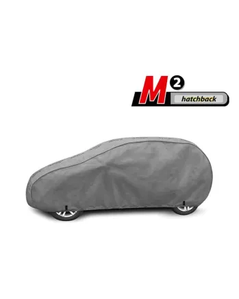 Висококачествено Покривало Kegel серия Mobile Garage размер M1 за хечбек 380-405см x 126-136см, сиво