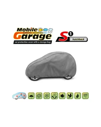 Висококачествено Покривало Kegel серия Mobile Garage размер S1 за хечбек 250-270см x 134-143см, сиво