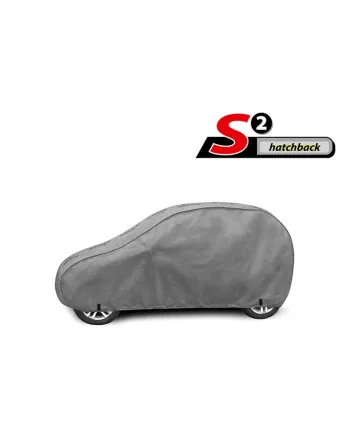 Висококачествено Покривало Kegel серия Mobile Garage размер S2 за хечбек 320-332см x 125-135см, сиво