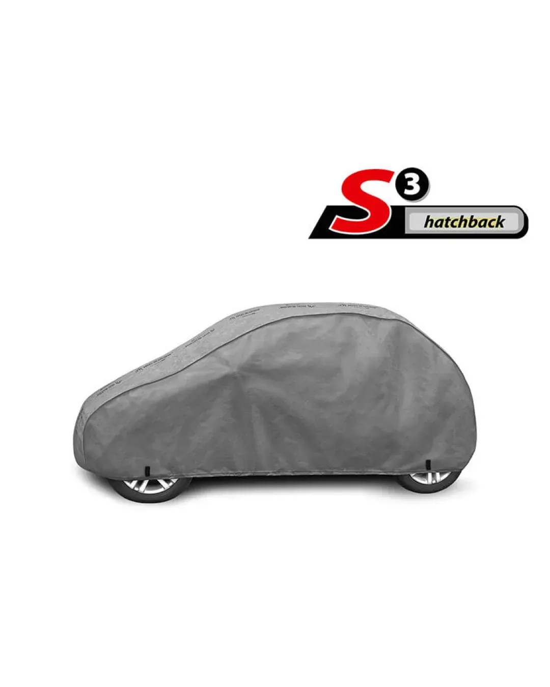 Висококачествено Покривало Kegel серия Mobile Garage размер S3 за хечбек 335-355см x 126-136см, сиво