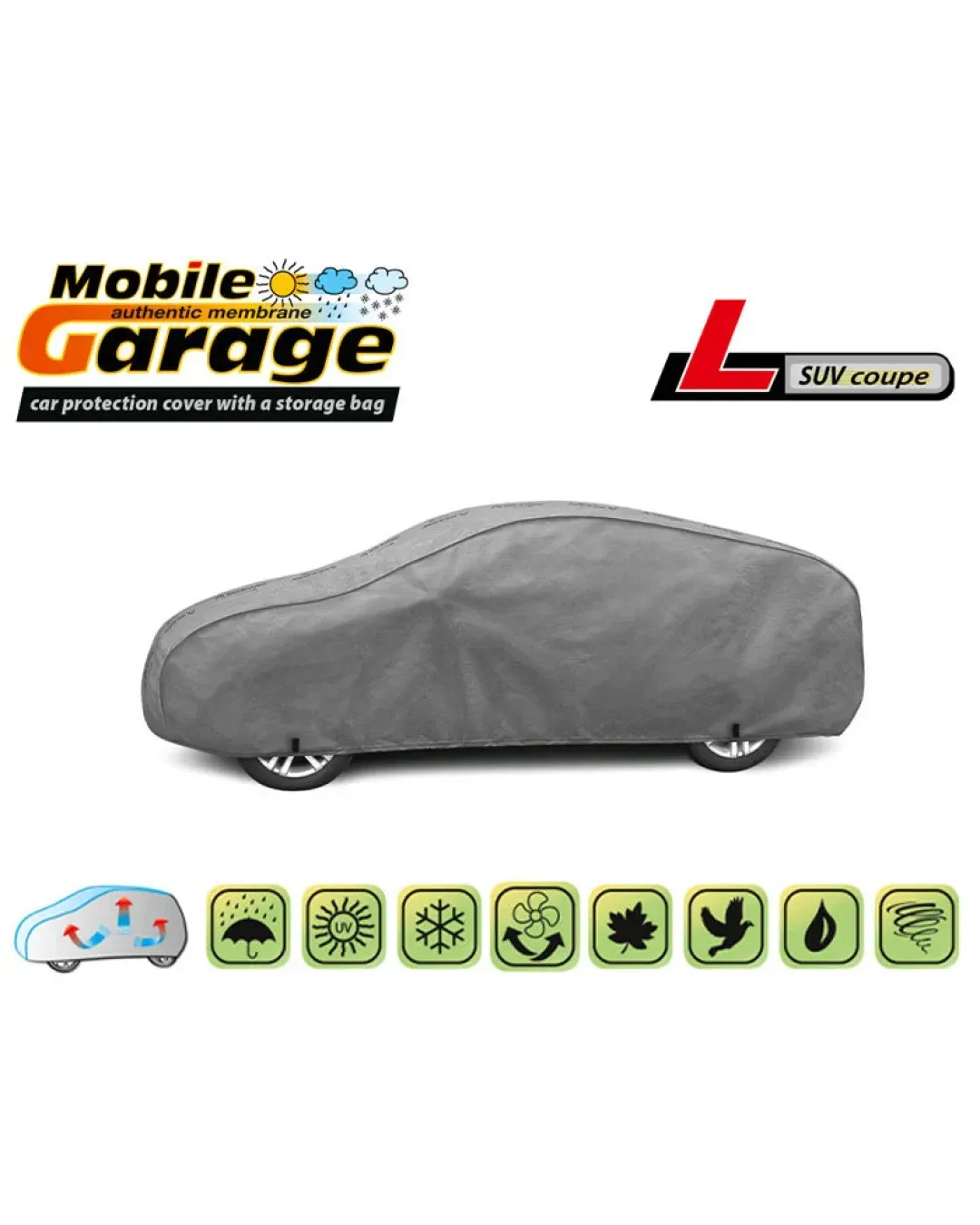 Висококачествено Покривало Kegel за Джип SUV Серия Mobile Garage размер L 450 - 475см х 135 - 145см
