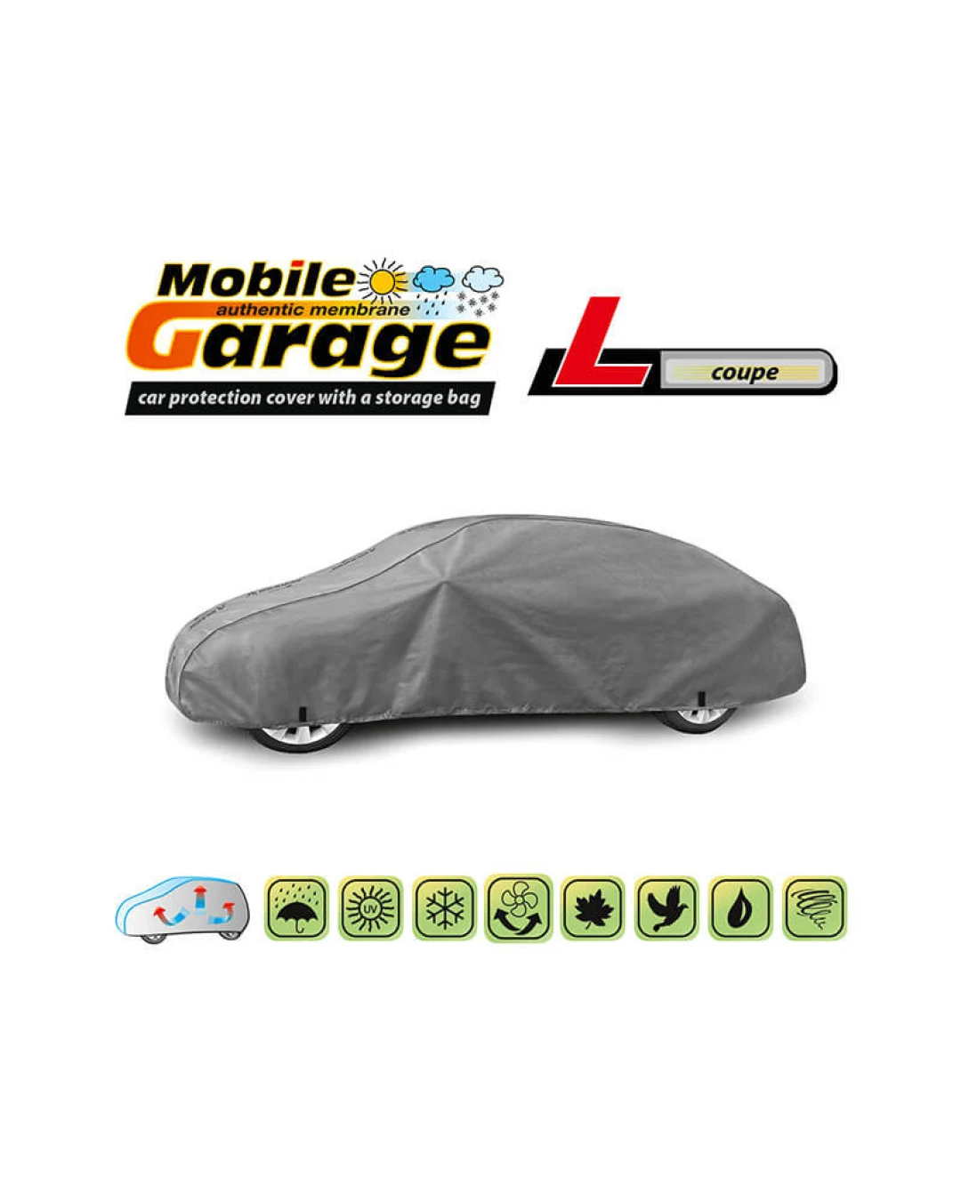 Висококачествено Покривало Kegel за купе автомобил Серия Mobile Garage размер L 415 - 440см х 107 - 115см