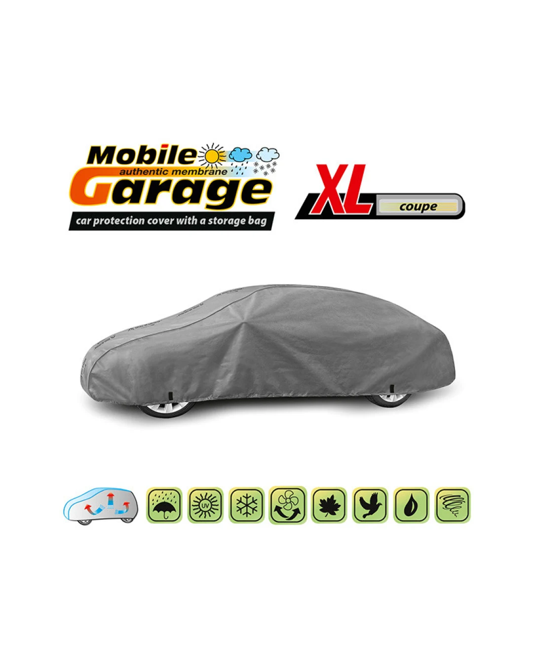 Висококачествено Покривало Kegel за купе автомобил Серия Mobile Garage размер XL 440 - 480см х 115 - 125см
