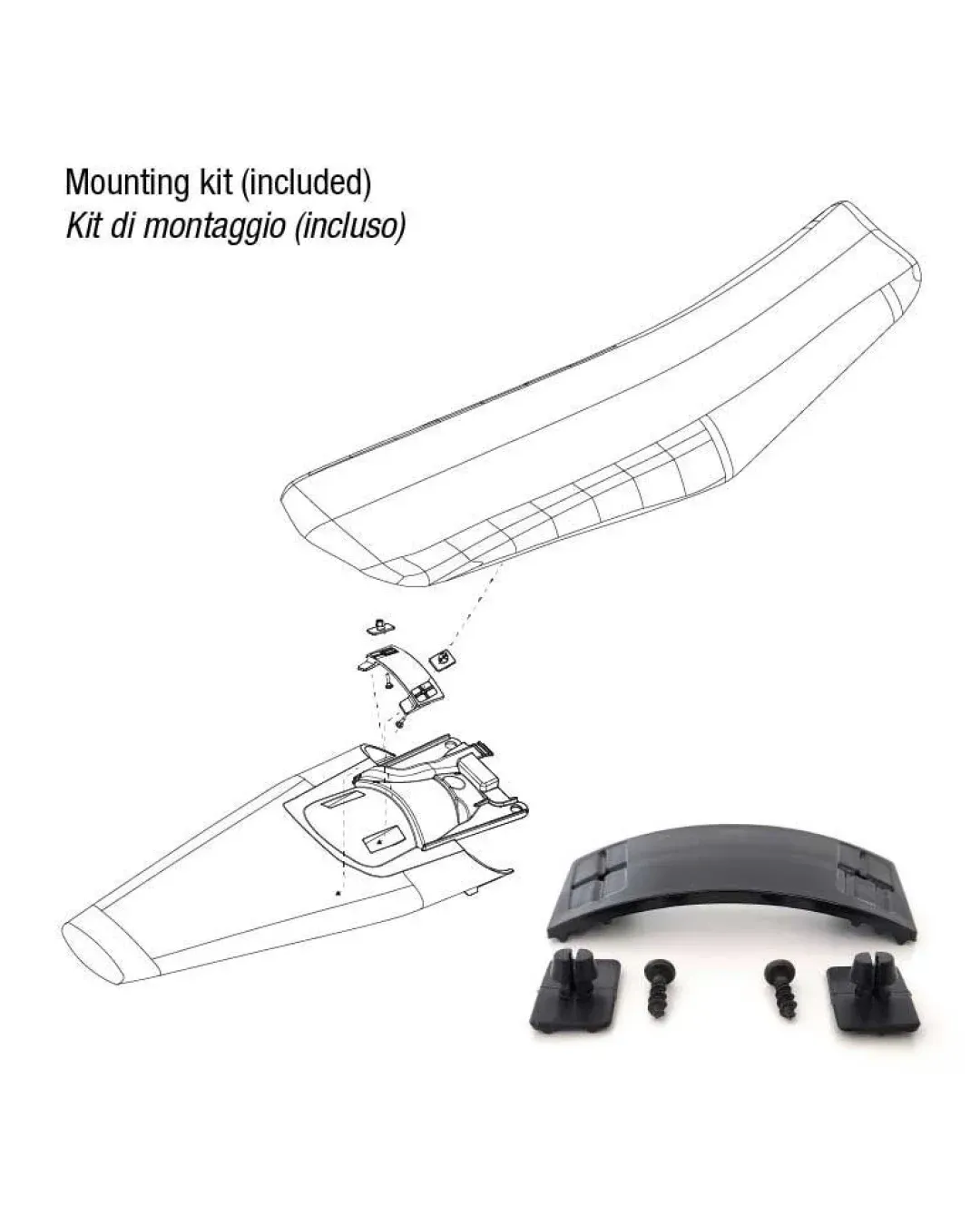 Заден калник RACETECH Rear Fender Husqvarna 23-25 (Black)