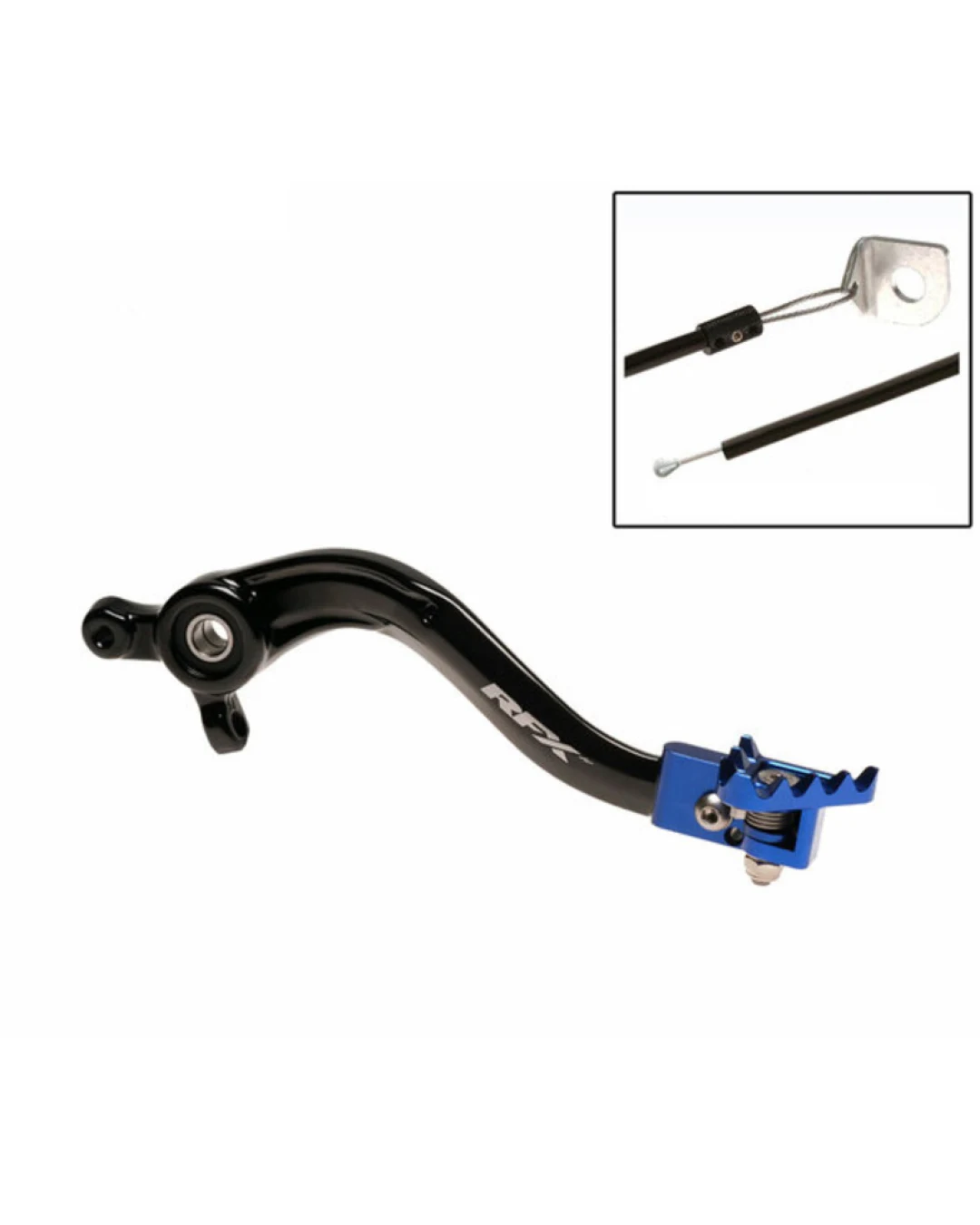 Заден лост за спирачка RFX Pro FT Rear Brake Lever (Black/Blue) Husqvarna FE 17-23 / TC 18-22