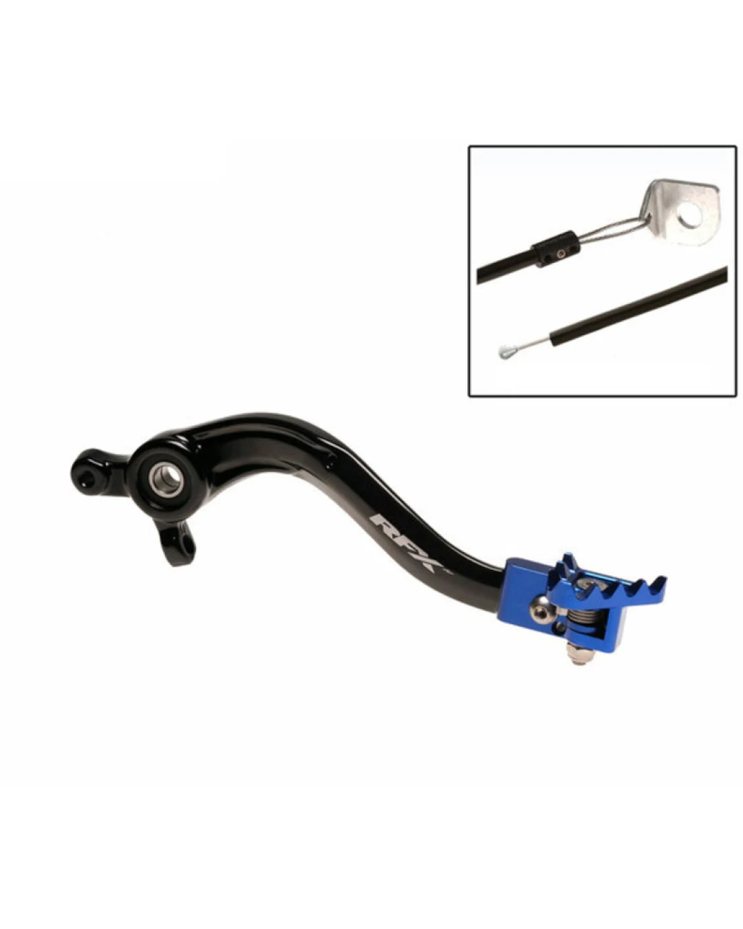 Заден лост за спирачка RFX Pro FT Rear Brake Lever (Black/Blue) - Husqvarna TC65 17-24
