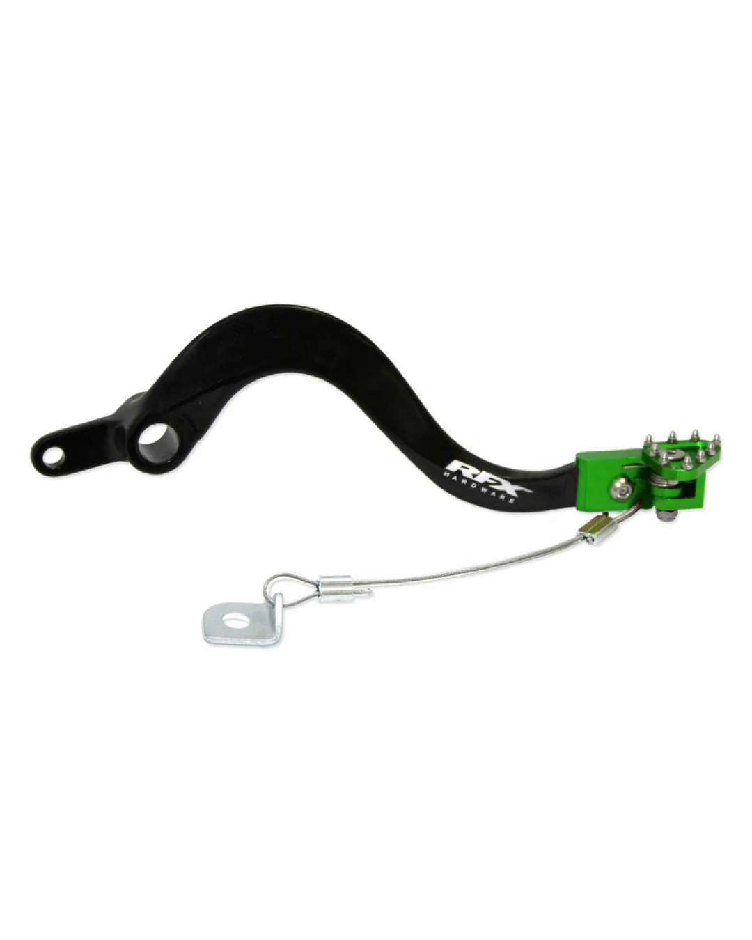 Заден лост за спирачка RFX Pro FT Rear Brake Lever (Black/Green) - Kawasaki KXF250 05-20