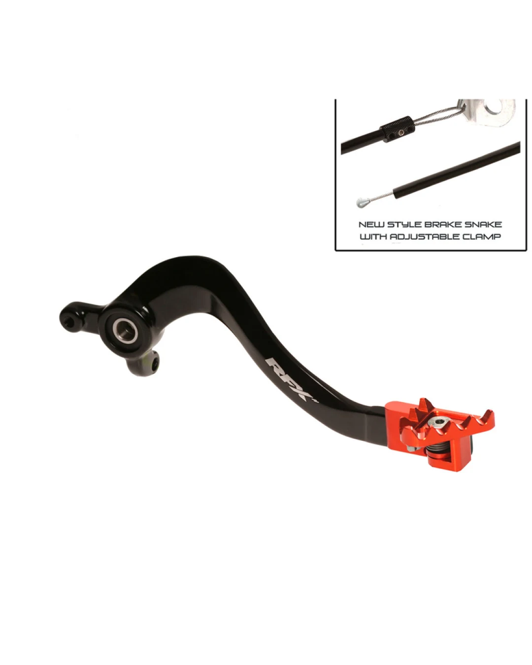 Заден лост за спирачка RFX Pro FT Rear Brake Lever - Black/Orange KTM SX 85 big wheel 18-24