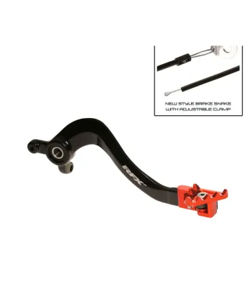 Заден лост за спирачка RFX Pro FT Rear Brake Lever - Black/Orange KTM SX 85 big wheel 18-24