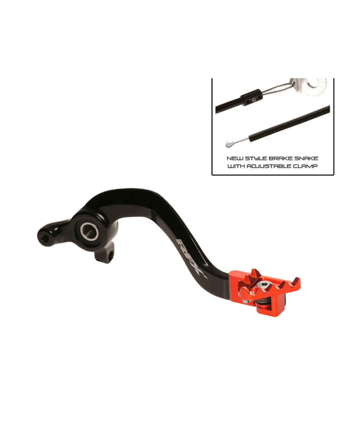 Заден лост за спирачка RFX Pro FT Rear Brake Lever (Black/Orange) - KTM SX65