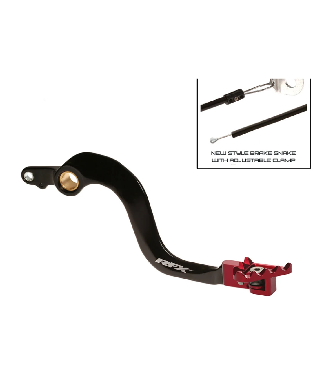 Заден лост за спирачка RFX Pro FT Rear Brake Lever (Black/Red) - Honda CR250R 02-07