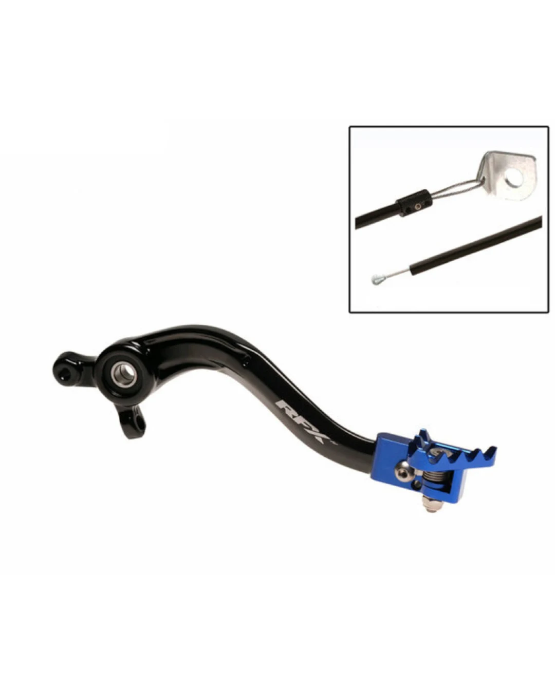 Заден лост за спирачка RFX Pro ST Rear Brake Lever (Black/Blue) - Husqvarna TC65