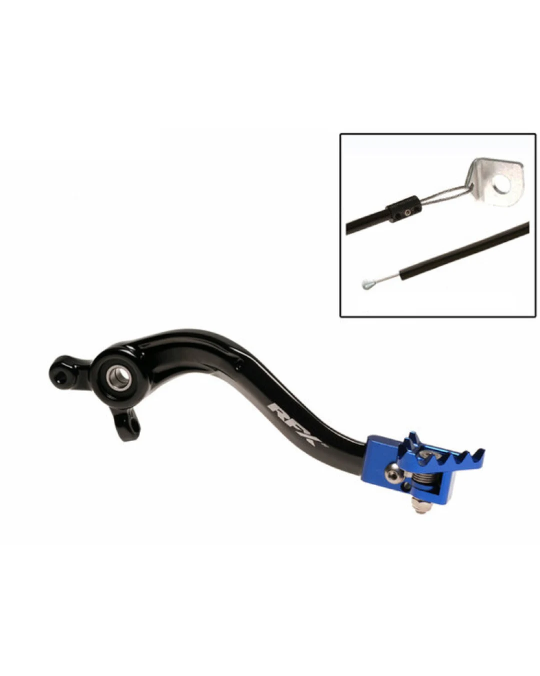 Заден лост за спирачка RFX Pro ST Rear Brake Lever (Black/Blue) - Yamaha YZ65 17-25 /85 01-25