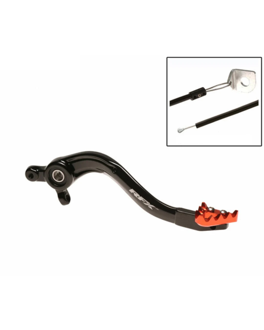 Заден лост за спирачка RFX Pro ST Rear Brake Lever (Black/Orange) - KTM SX85
