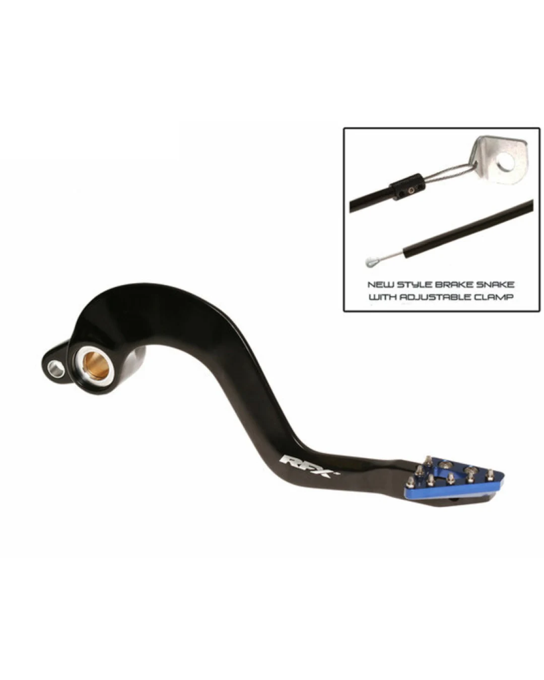 Заден лост за спирачка RFX Pro ST Rear Brake Lever (Hard Anodised Black/Blue) - Yamaha YZ125/250