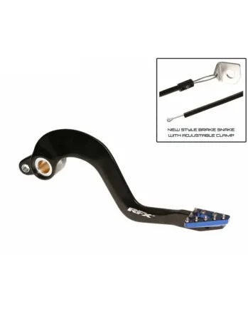 Заден лост за спирачка RFX Pro ST Rear Brake Lever (Hard Anodised Black/Blue) - Yamaha YZ125/250
