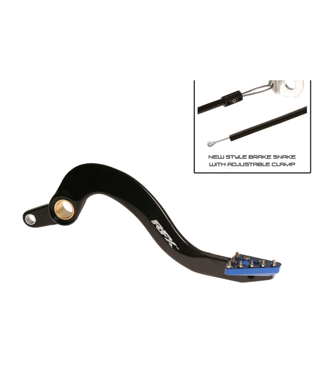 Заден лост за спирачка RFX Pro ST Rear Brake Lever (Hard Anodised Black/Blue) - Yamaha YZF/WRF 250