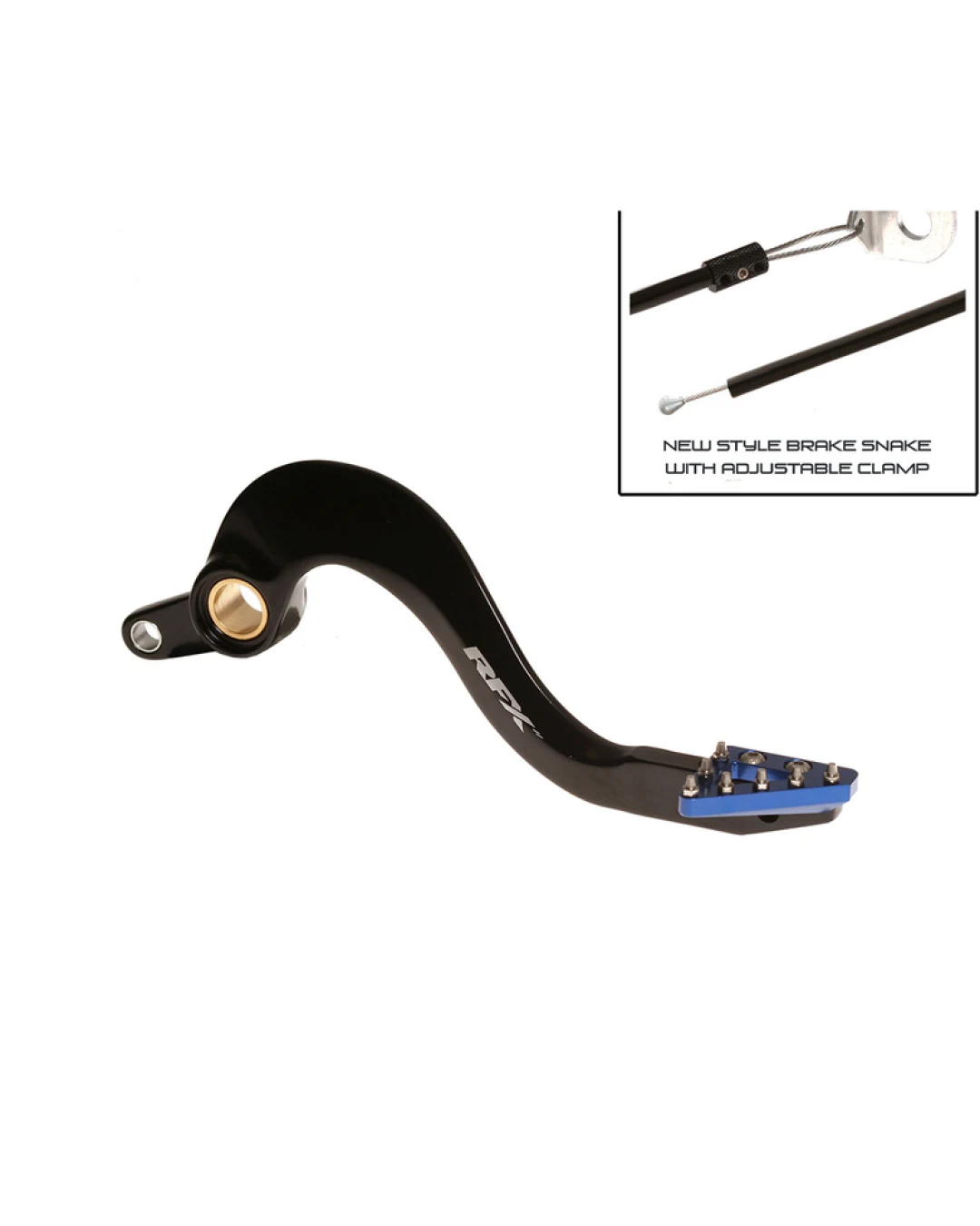 Заден лост за спирачка RFX Pro ST Rear Brake Lever (Hard Anodised Black/Blue) - Yamaha YZF/WRF 450
