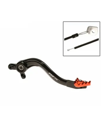 Заден лост за спирачка RFX Pro ST Rear Brake Lever (Hard Anodised Black/Orange) KTM 17-23