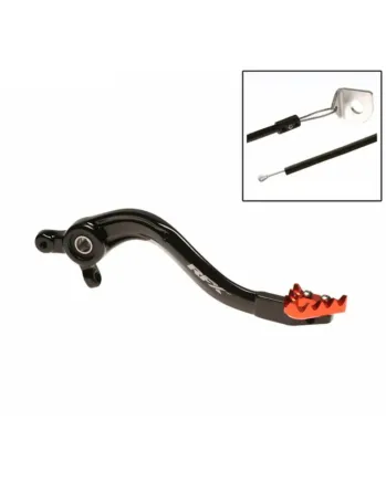 Заден лост за спирачка RFX Pro ST Rear Brake Lever (Hard Anodised Black/Orange) - KTM SX/EXC250