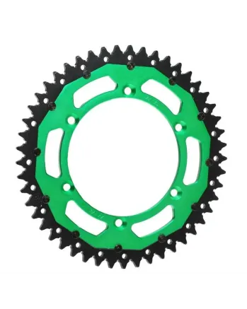 Заден пиньон RFX Pro Series Armalite Double Compound Rear Sprocket (Steel/Aluminium) KX/KDX - 520 48T (Green)