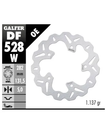 Заден спирачен диск Galfer WAVE FIXED 282x5mm DF528W