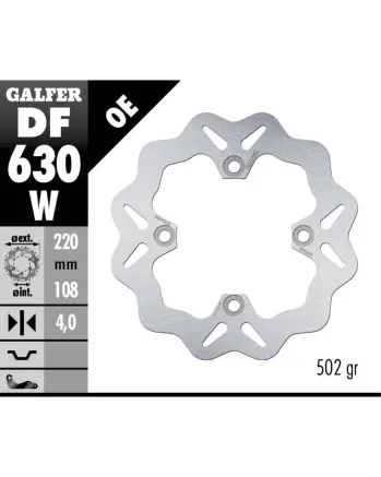 Заден спирачен диск Galfer WAVE FIXED  DISC WAVE FIXED 220x4mm DF630W