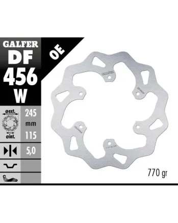 Заден спирачен диск Galfer WAVE FIXED  DISC WAVE FIXED 245x5mm DF456W
