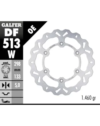 Заден спирачен диск Galfer WAVE FIXED  DISC WAVE FIXED 298x5mm DF513W