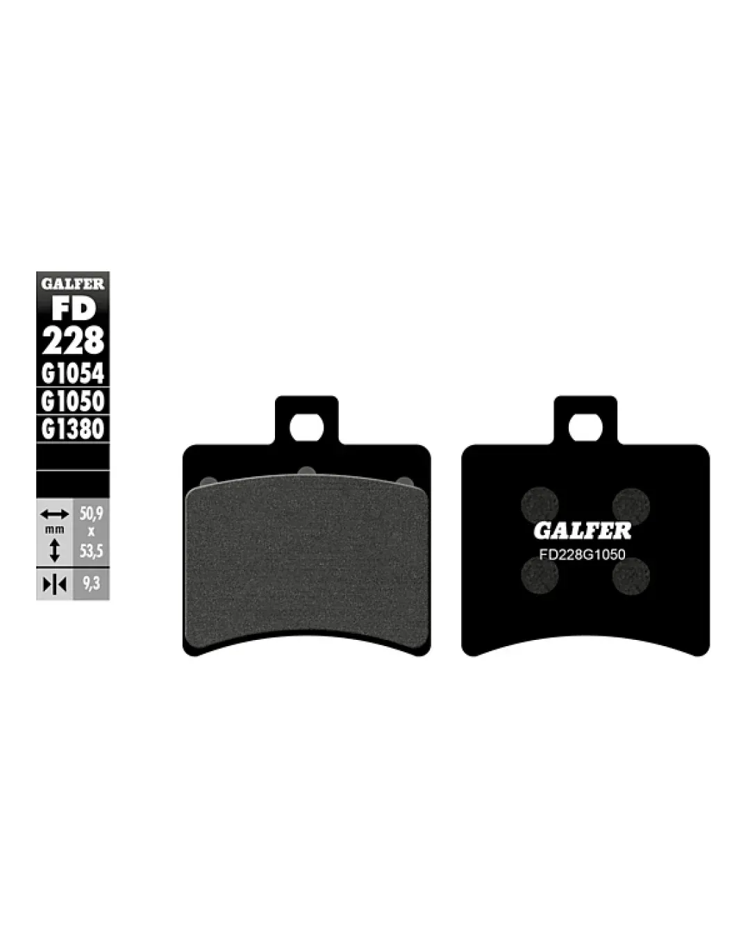 Задни мото накладки Galfer SCOOTER FD228G1050