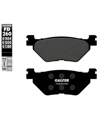 Задни мото накладки Galfer SCOOTER FD260G1050