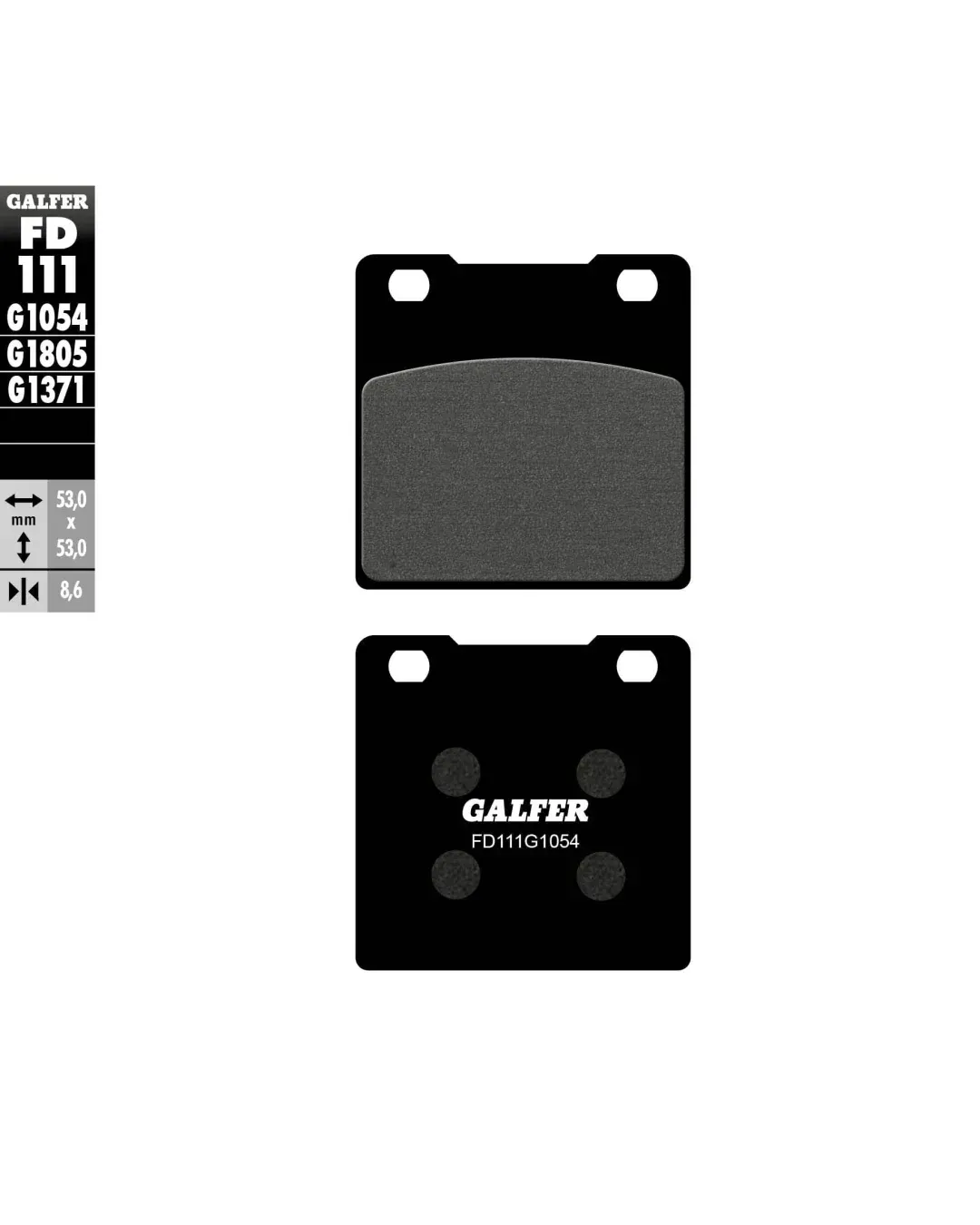 Задни мото накладки Galfer SEMI METAL FD111G1054