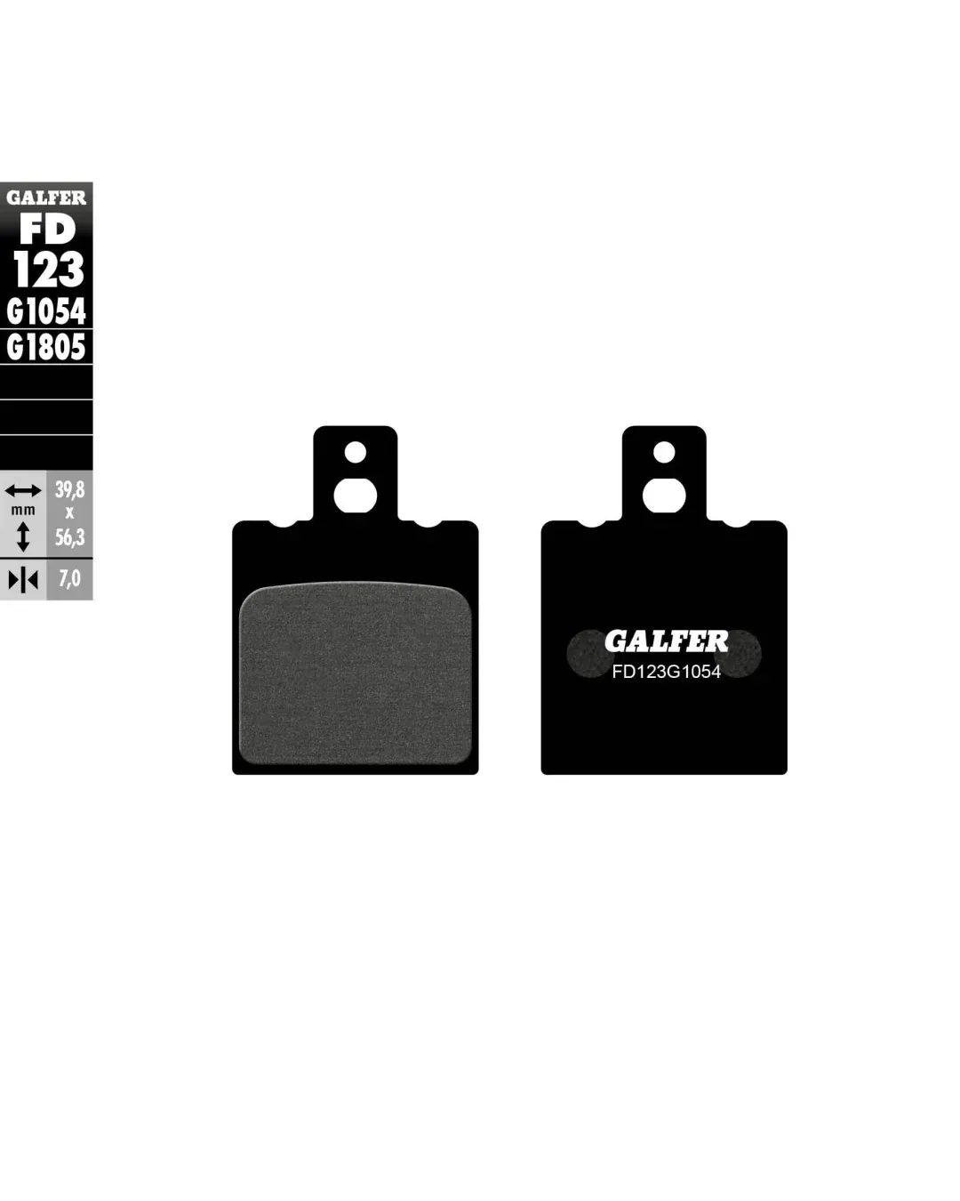 Задни мото накладки Galfer SEMI METAL FD123G1054