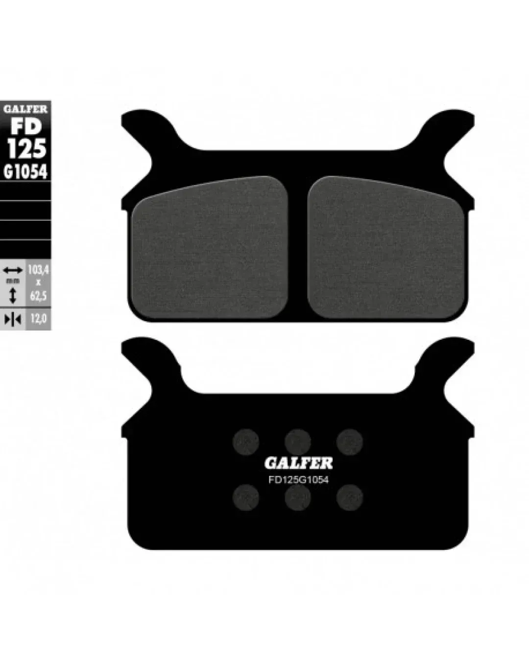 Задни мото накладки Galfer SEMI METAL FD125G1054