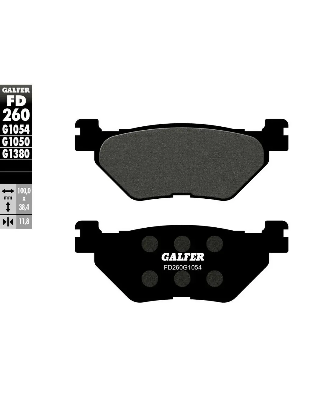 Задни мото накладки Galfer SEMI METAL FD260G1054