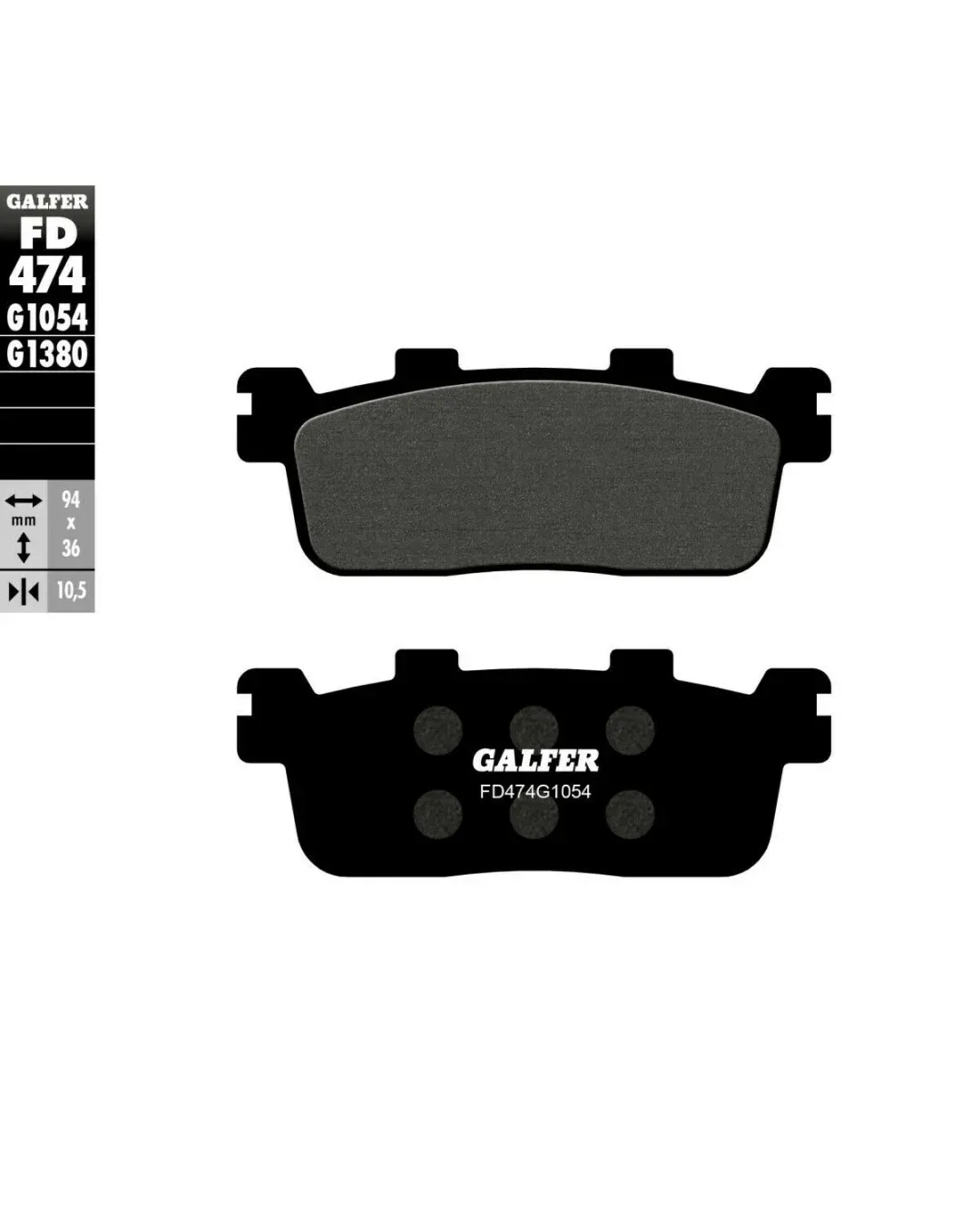 Задни мото накладки Galfer SEMI METAL FD474G1054