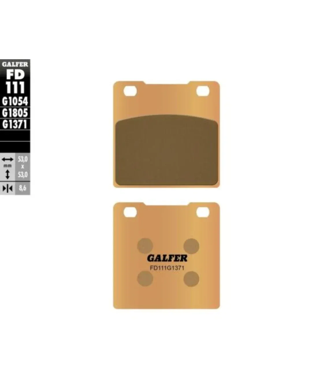 Задни мото накладки Galfer SINTERED COMPOUND FD111G1371