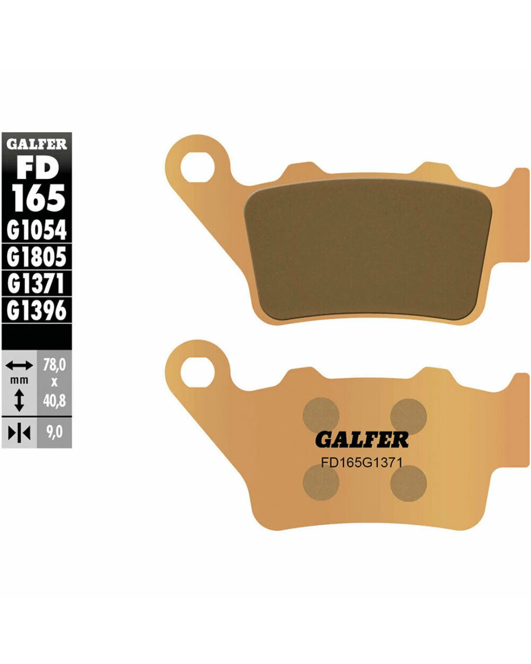 Задни мото накладки Galfer SINTERED COMPOUND FD165G1371