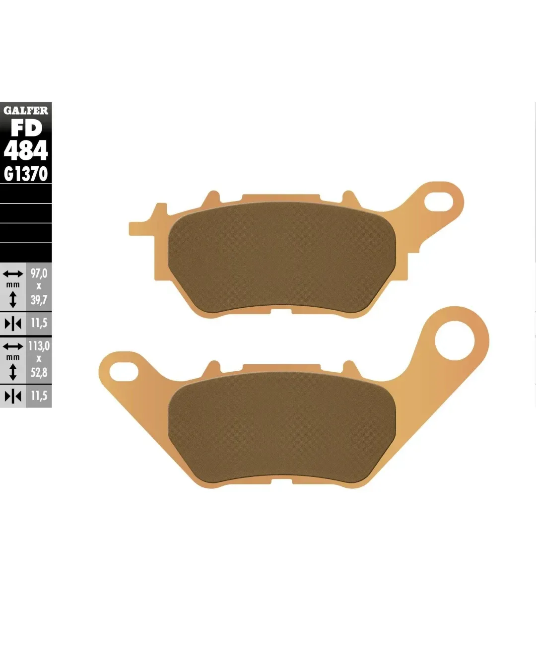 Задни мото накладки Galfer SINTERED COMPOUND FD484G1370
