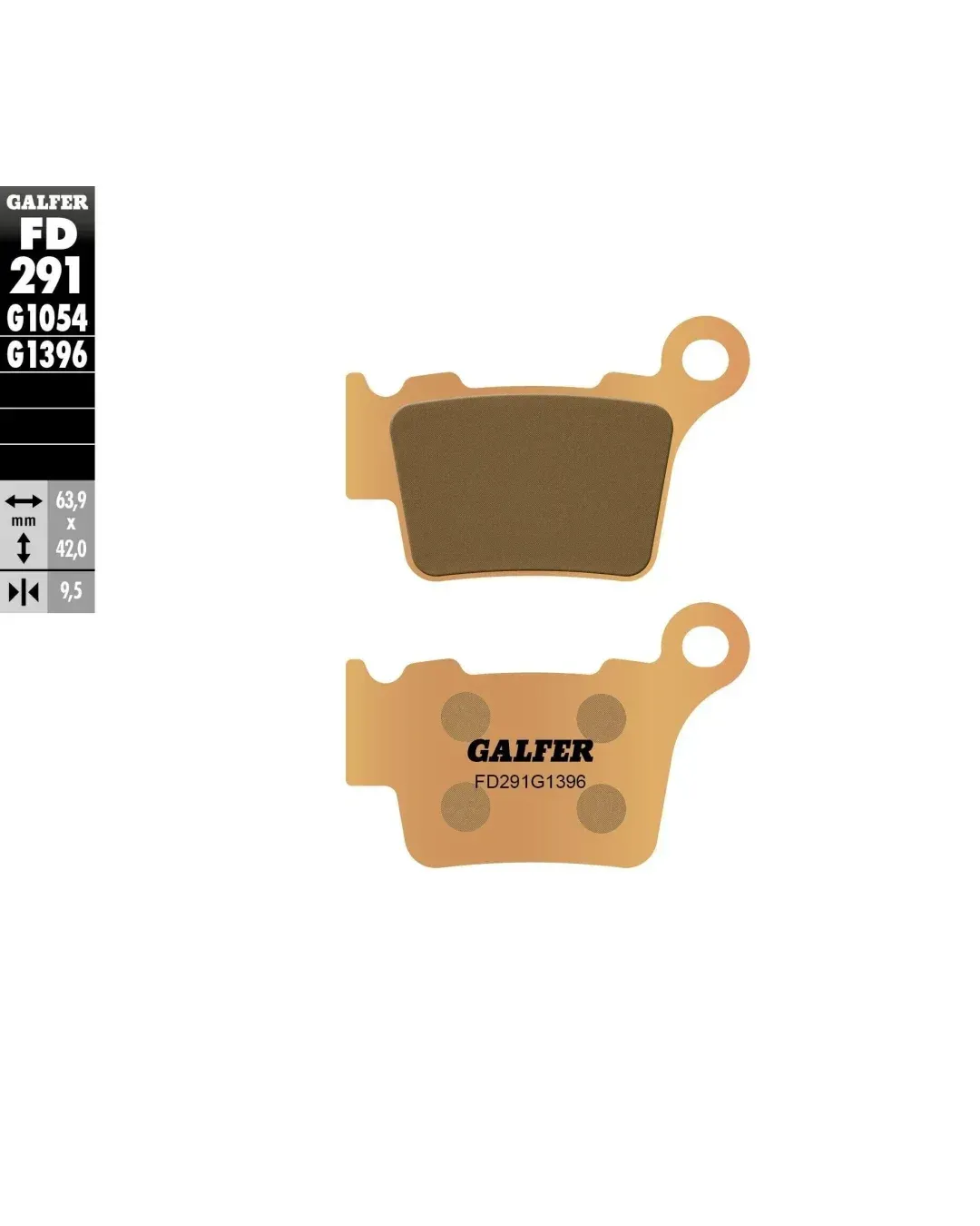 Задни мото накладки Galfer SINTERED FD291G1396