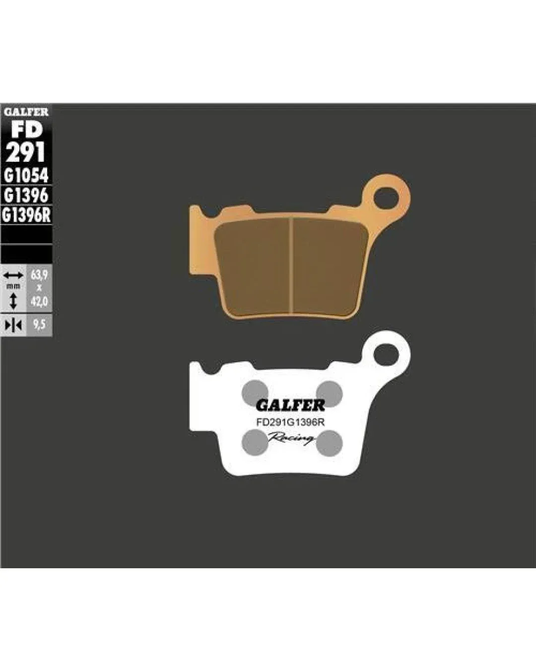 Задни мото накладки Galfer SINTERED RACING COMPOUND FD291G1396R