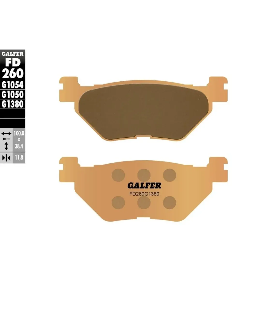 Задни мото накладки Galfer SINTERED SCOOTER COMPOUND FD260G1380