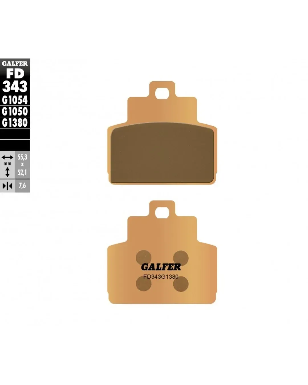 Задни мото накладки Galfer SINTERED SCOOTER COMPOUND FD343G1380