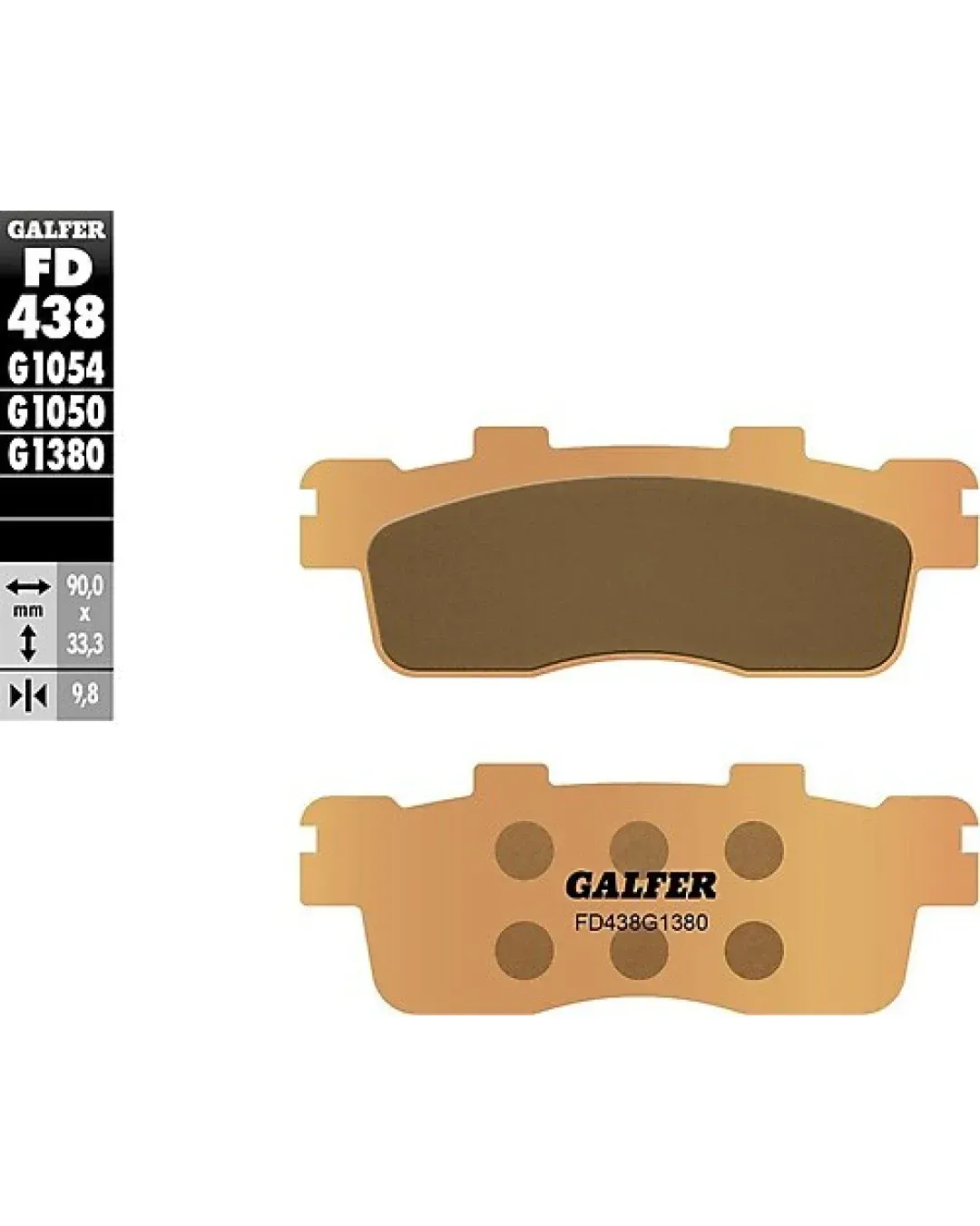 Задни мото накладки Galfer SINTERED SCOOTER COMPOUND FD438G1380