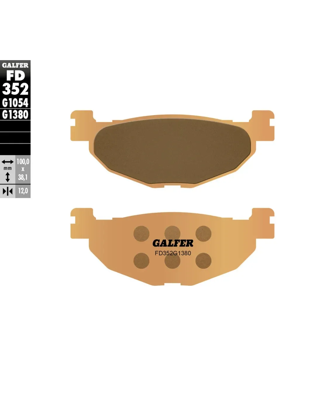 Задни мото накладки Galfer SINTERED SCOOTER FD352G1380