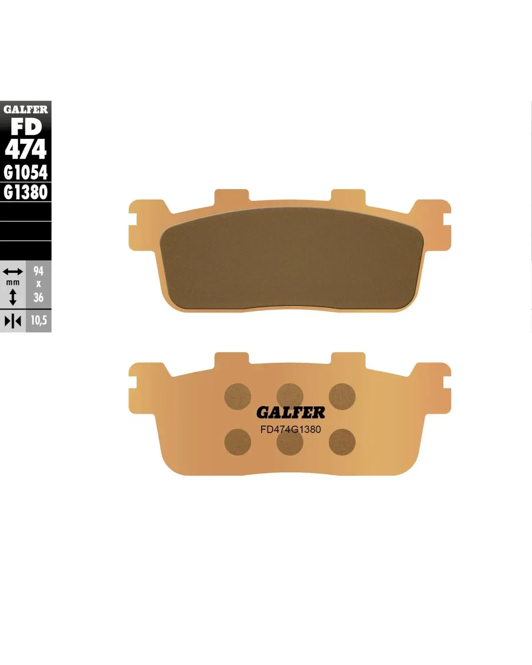 Задни мото накладки Galfer SINTERED SCOOTER FD474G1380