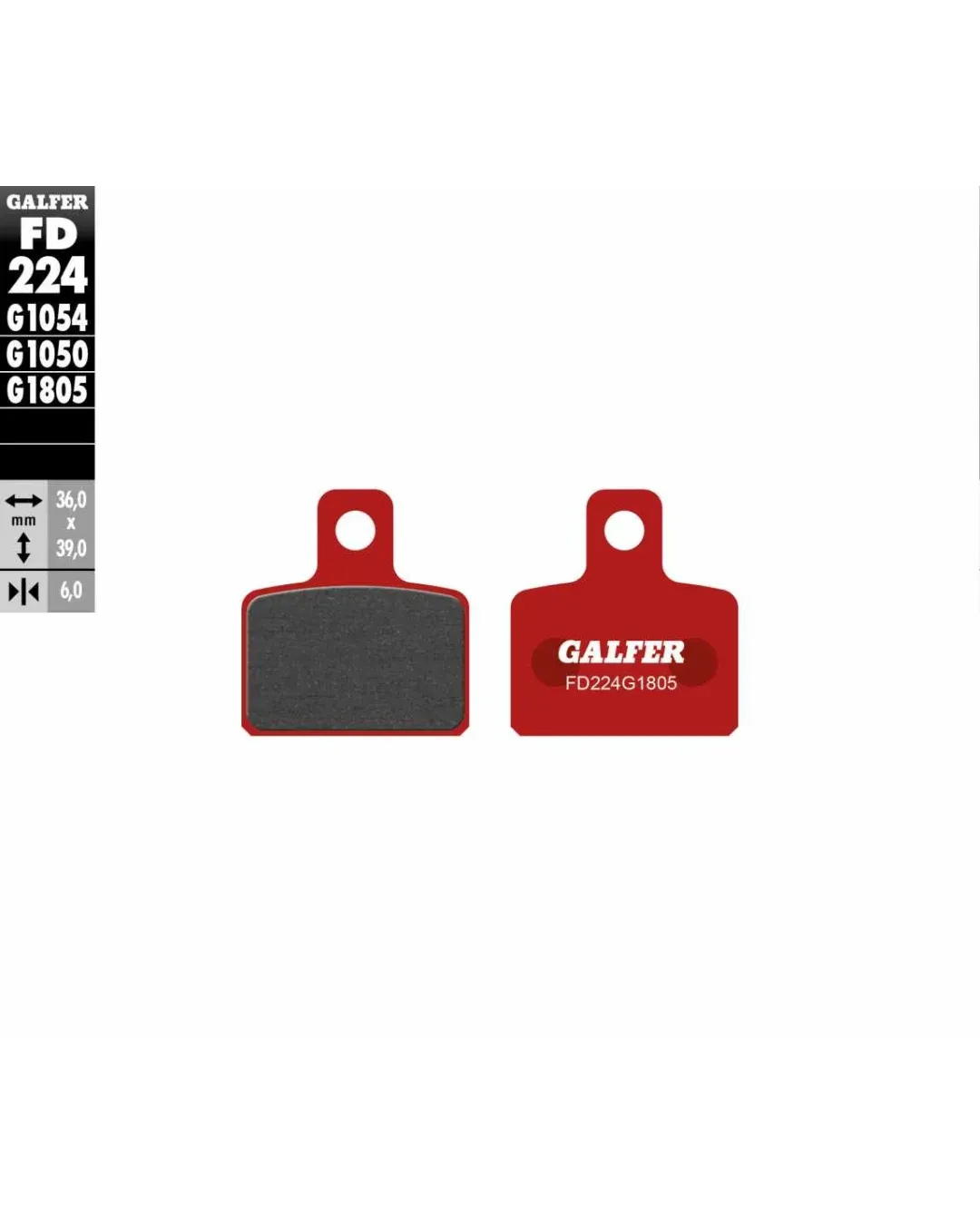 Задни мото накладки Galfer TRIAL TOP FD224G1805